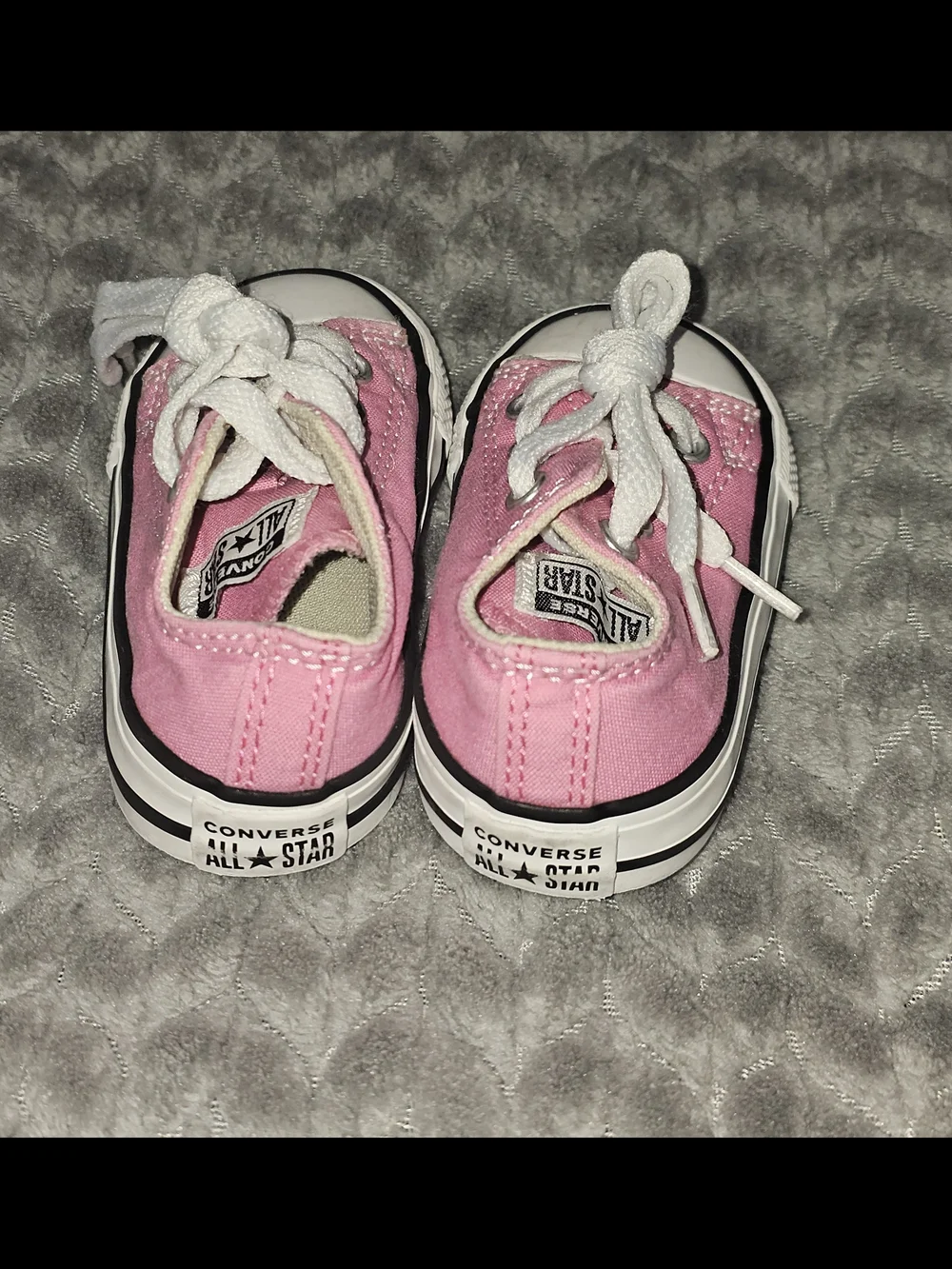 Girls Pink Converse Sneakers
